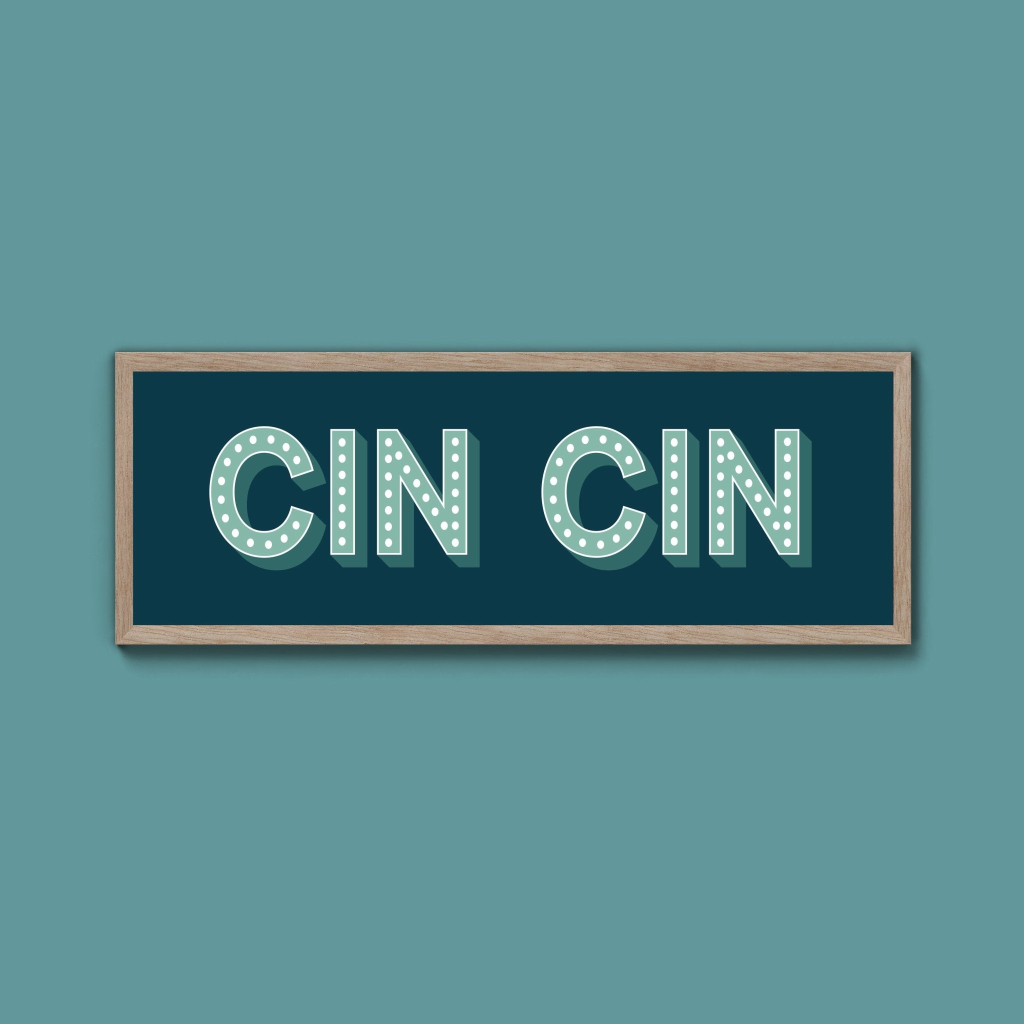 Cin Cin Framed Print (New Style) - Above The Door