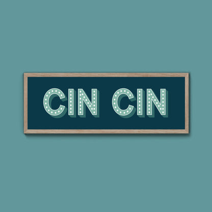 Cin Cin Framed Print (New Style) - Above The Door
