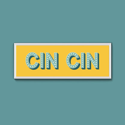 Cin Cin Framed Print (New Style) - Above The Door