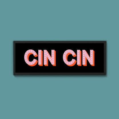 Cin Cin Framed Print (New Style) - Above The Door