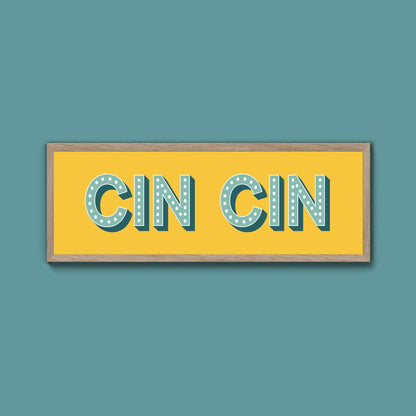 Cin Cin Framed Print (New Style) - Above The Door