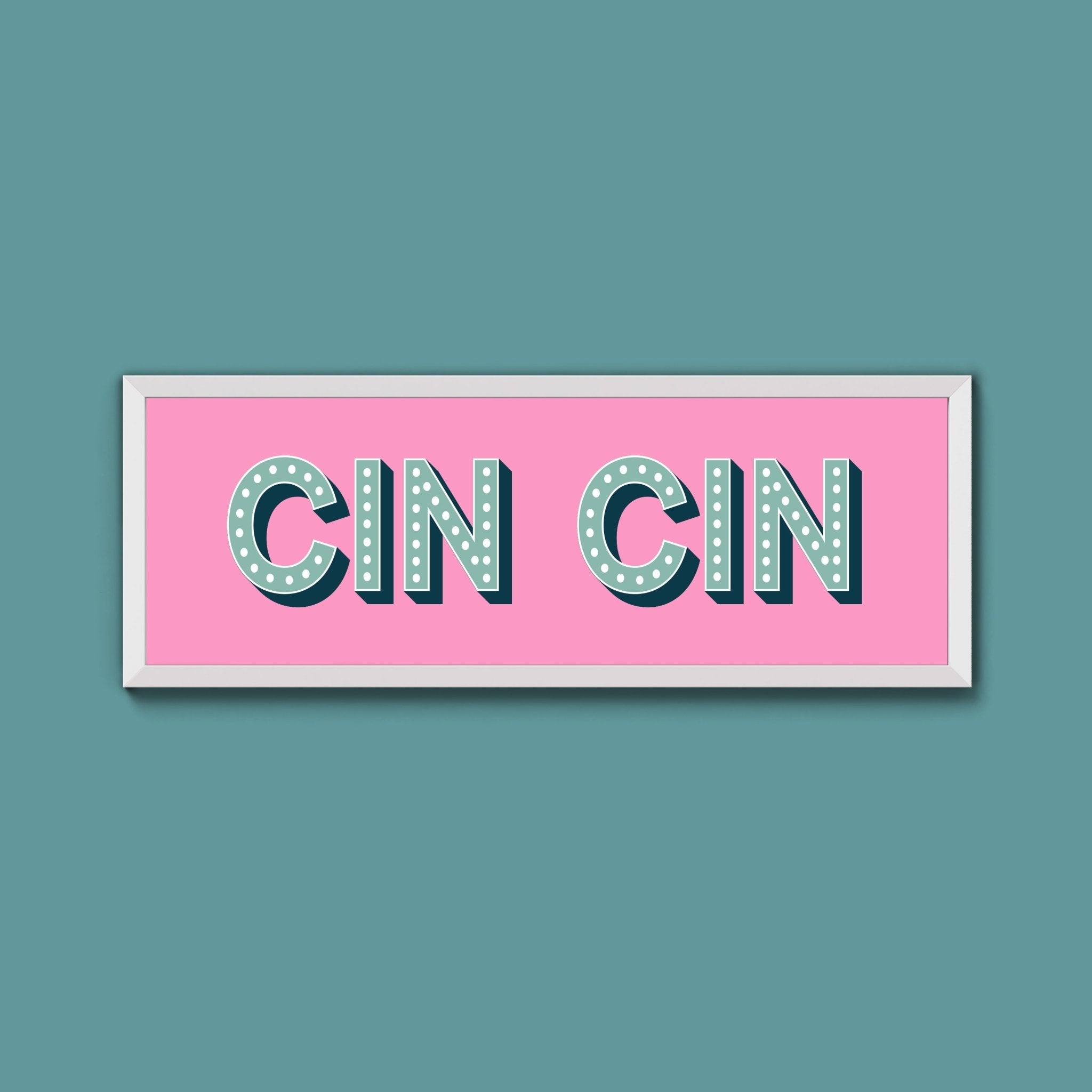 Cin Cin Framed Print (New Style) - Above The Door