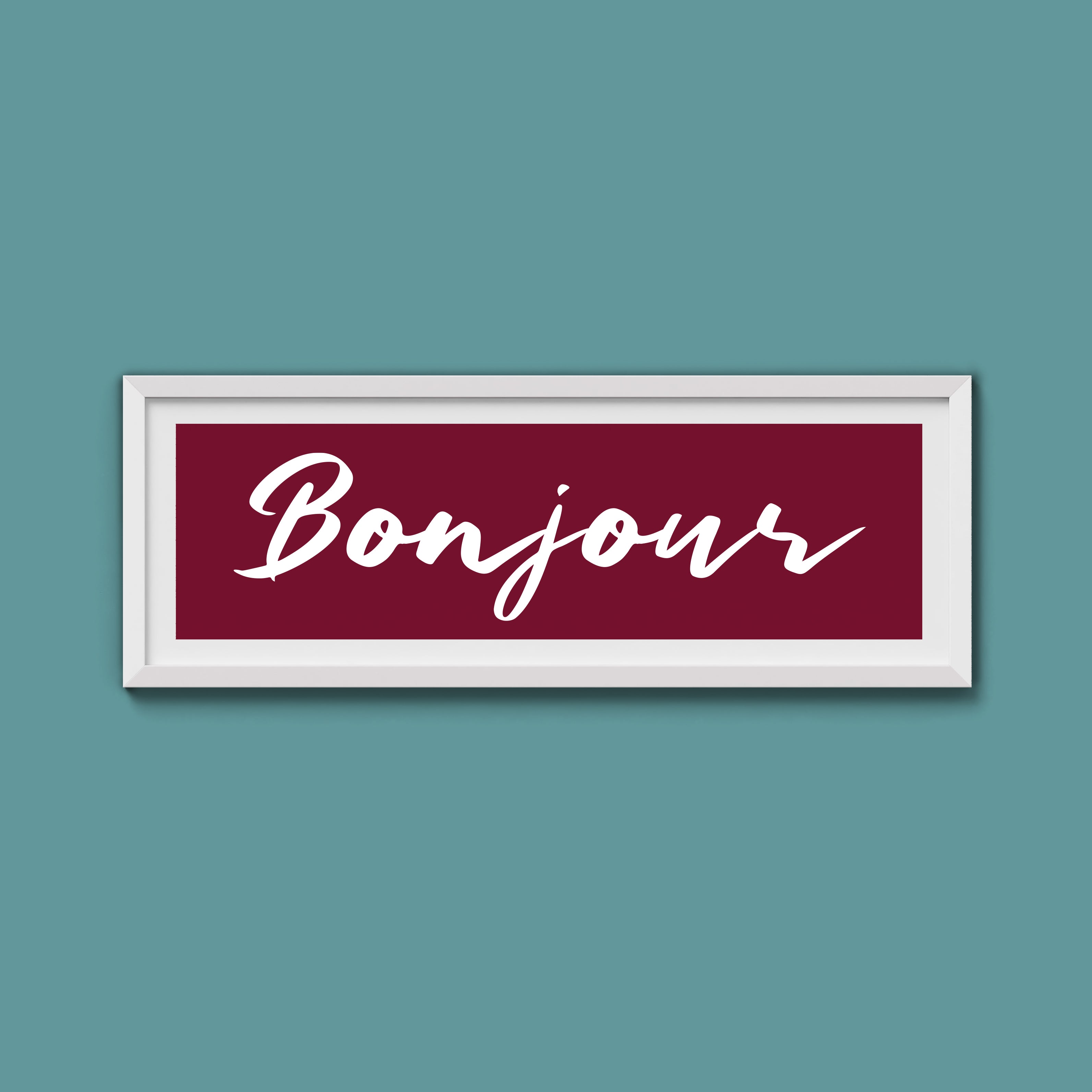 Bonjour Framed Print