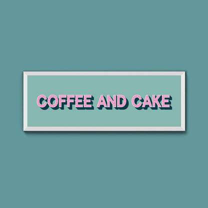 Coffee And Cake Framed Print (New Style) - Above The Door