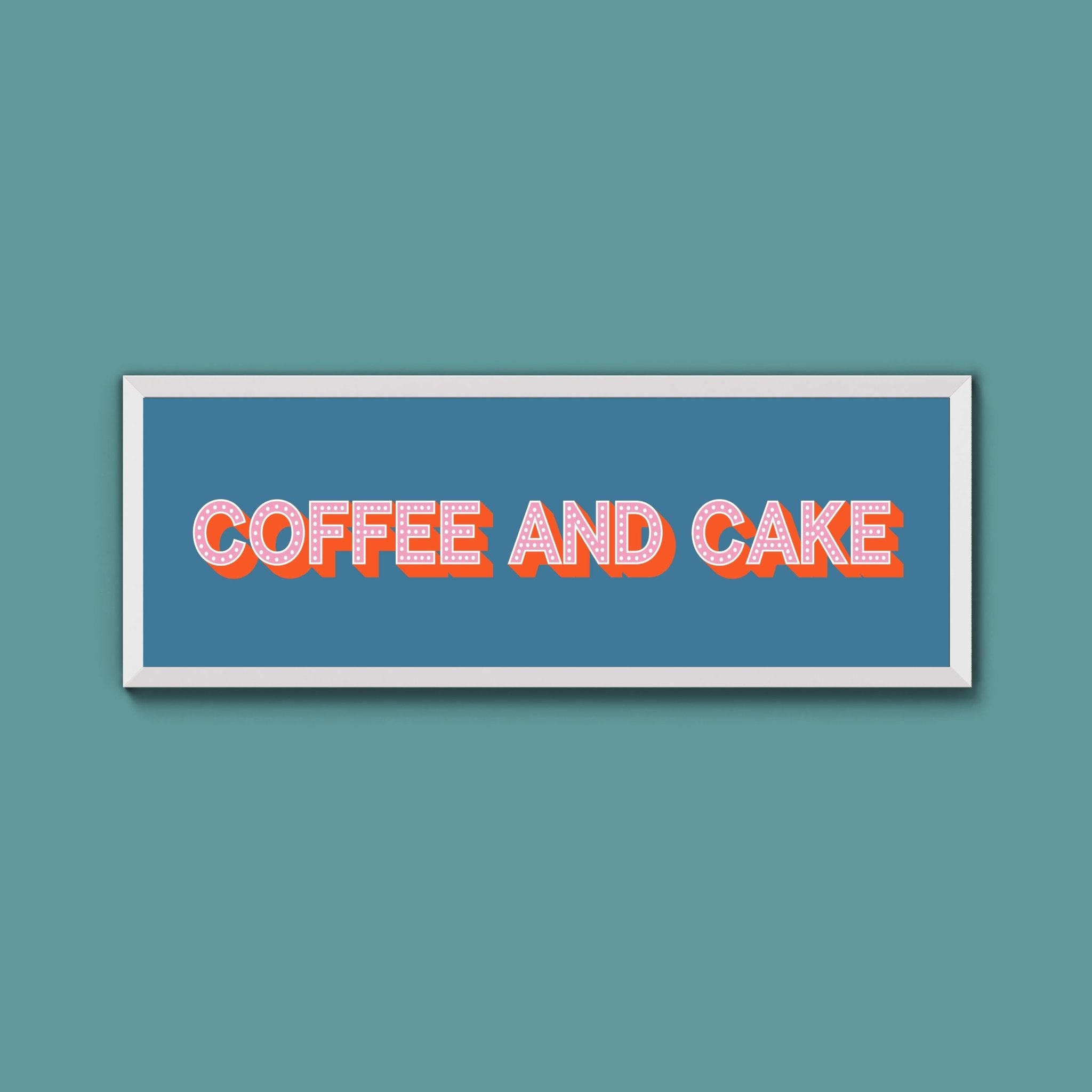 Coffee And Cake Framed Print (New Style) - Above The Door