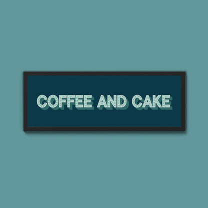 Coffee And Cake Framed Print (New Style) - Above The Door