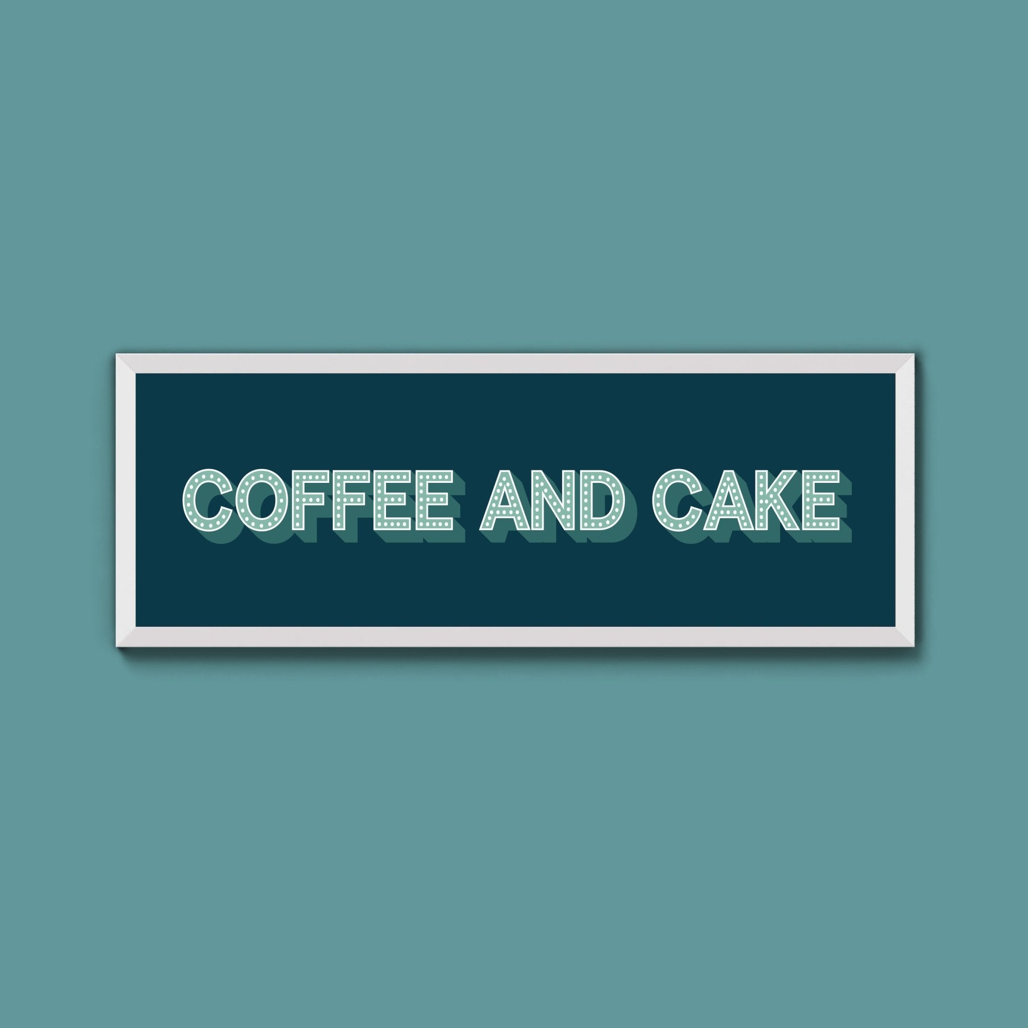 Coffee And Cake Framed Print (New Style) - Above The Door