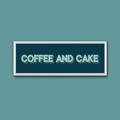 Coffee And Cake Framed Print (New Style) - Above The Door