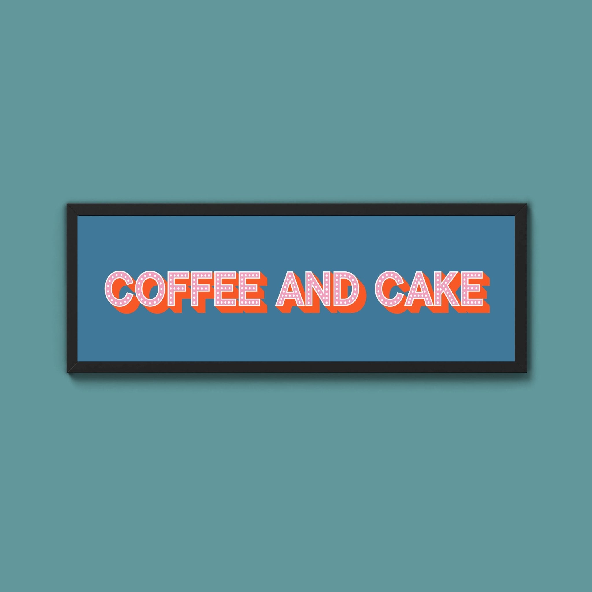 Coffee And Cake Framed Print (New Style) - Above The Door