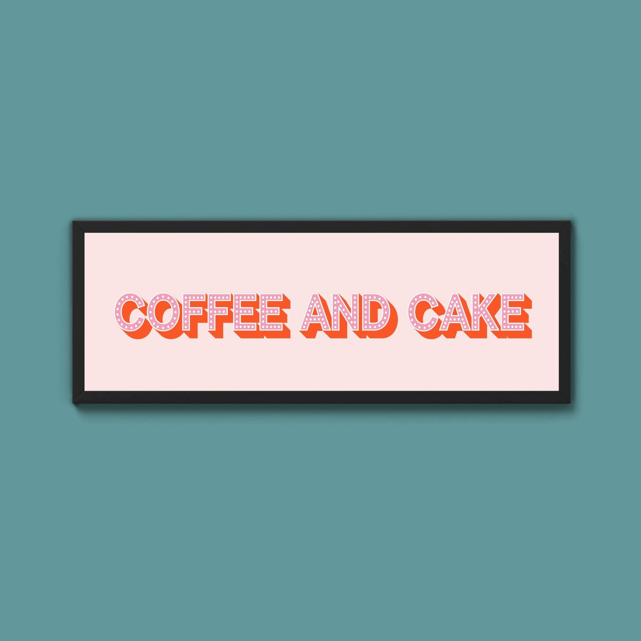 Coffee And Cake Framed Print (New Style) - Above The Door