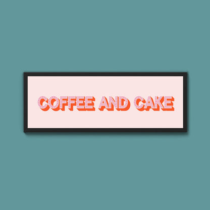 Coffee And Cake Framed Print (New Style) - Above The Door