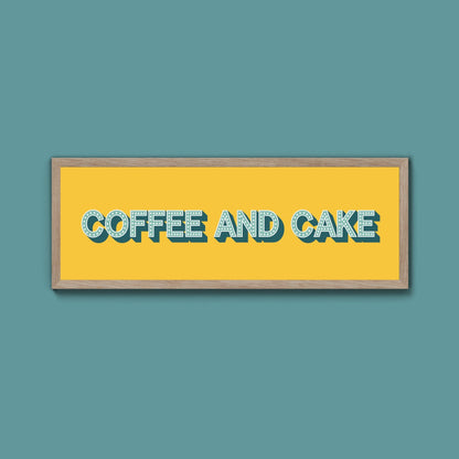 Coffee And Cake Framed Print (New Style) - Above The Door