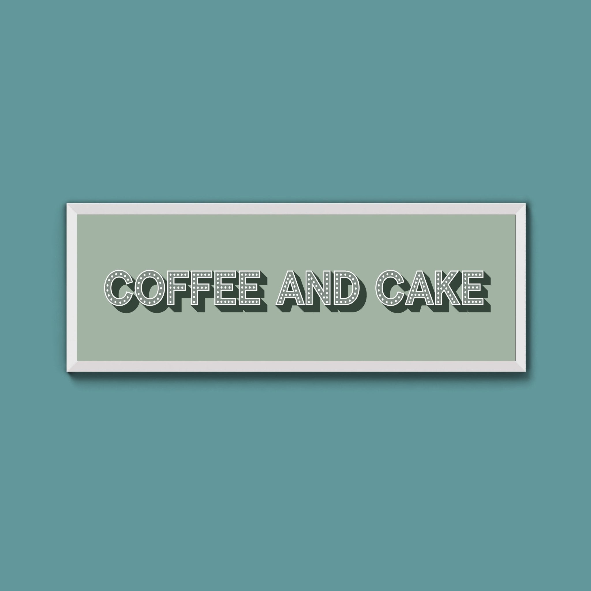 Coffee And Cake Framed Print (New Style) - Above The Door