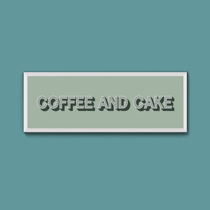 Coffee And Cake Framed Print (New Style) - Above The Door