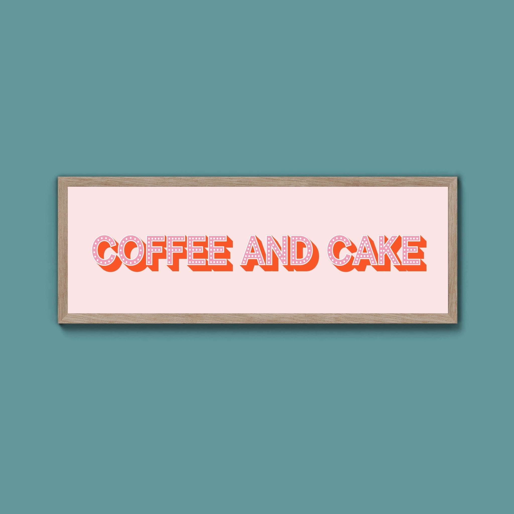 Coffee And Cake Framed Print (New Style) - Above The Door