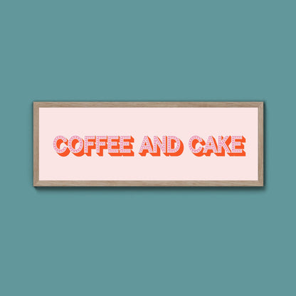 Coffee And Cake Framed Print (New Style) - Above The Door
