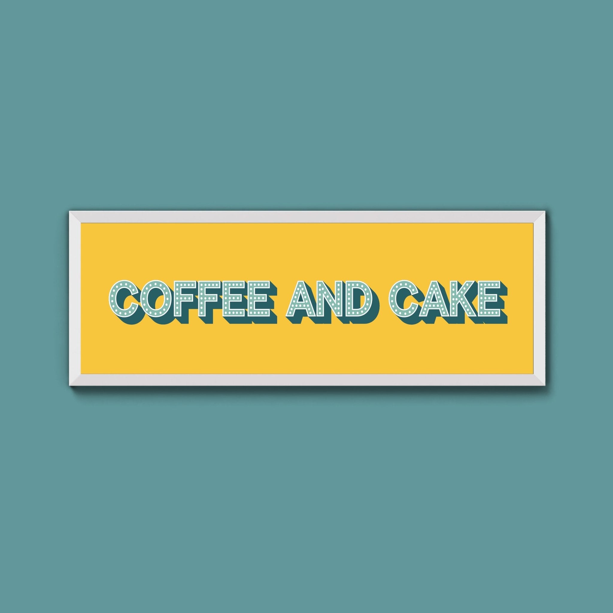 Coffee And Cake Framed Print (New Style) - Above The Door