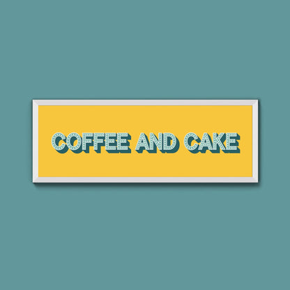 Coffee And Cake Framed Print (New Style) - Above The Door