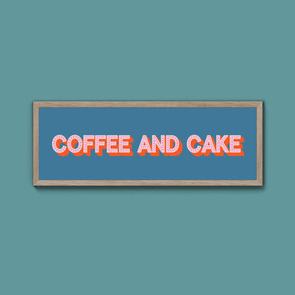 Coffee And Cake Framed Print (New Style) - Above The Door