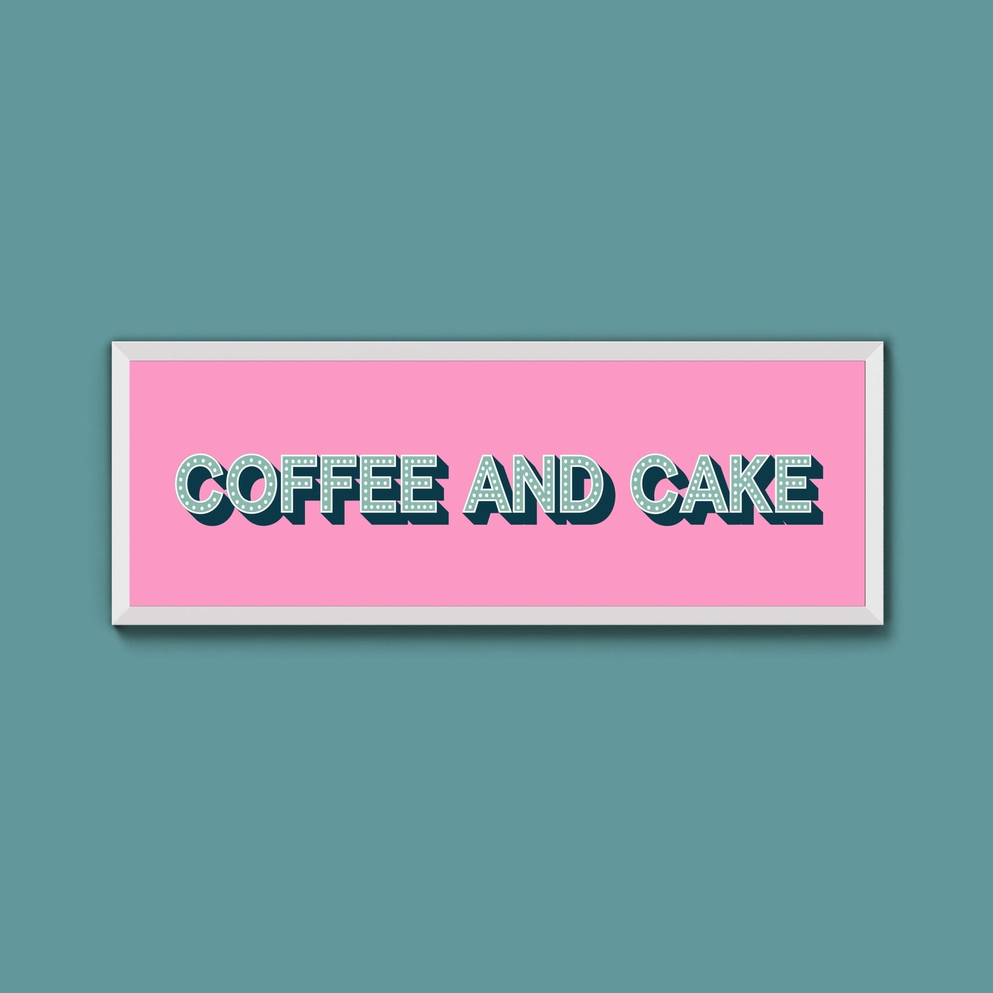 Coffee And Cake Framed Print (New Style) - Above The Door