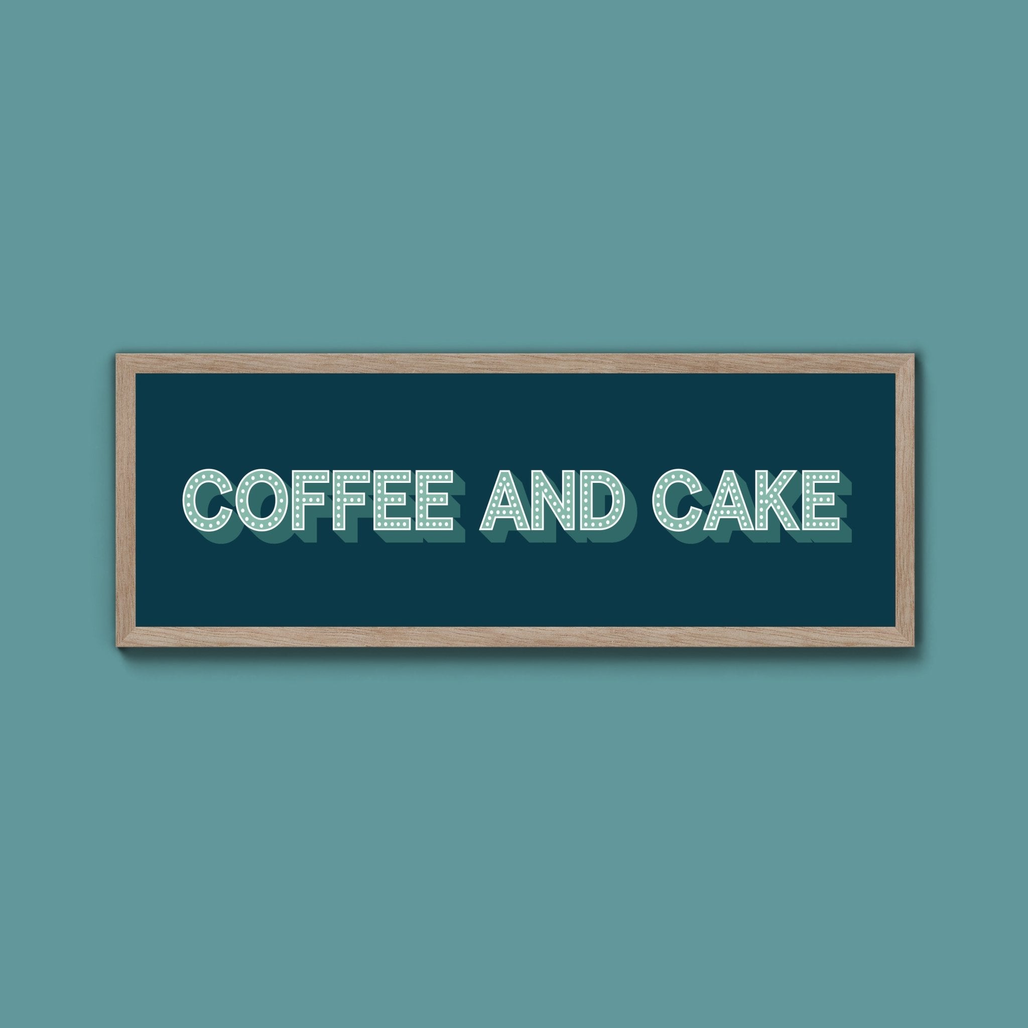 Coffee And Cake Framed Print (New Style) - Above The Door