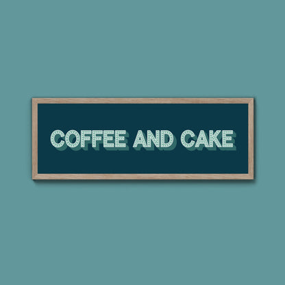 Coffee And Cake Framed Print (New Style) - Above The Door