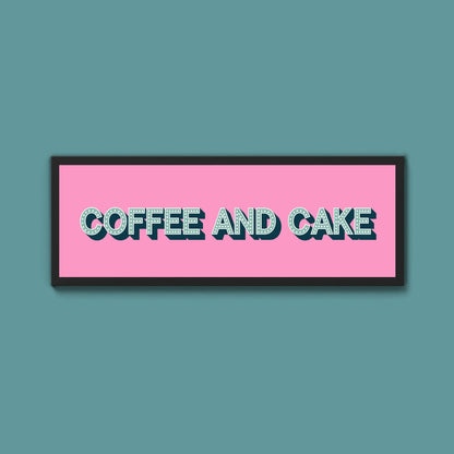 Coffee And Cake Framed Print (New Style) - Above The Door
