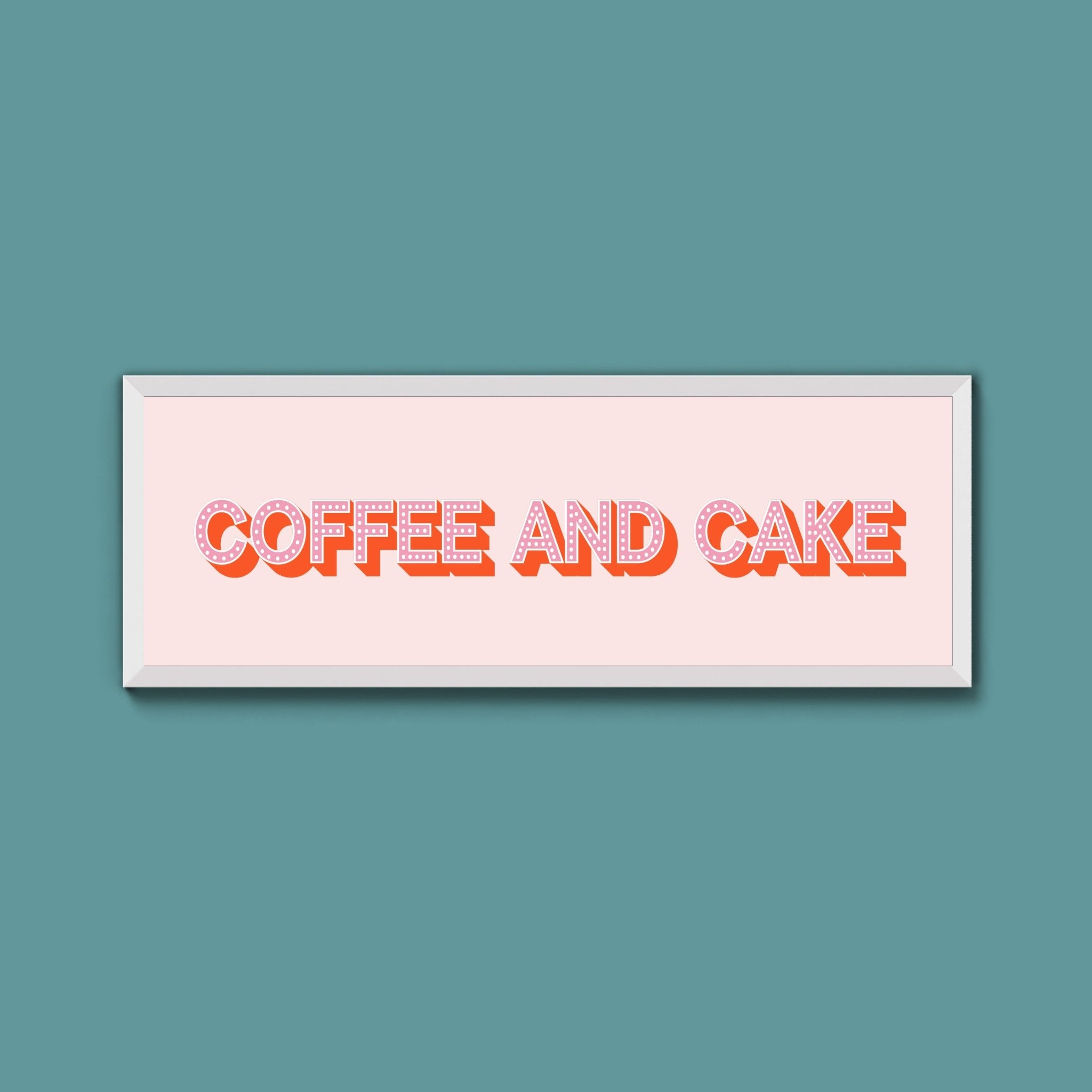 Coffee And Cake Framed Print (New Style) - Above The Door
