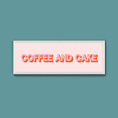 Coffee And Cake Framed Print (New Style) - Above The Door