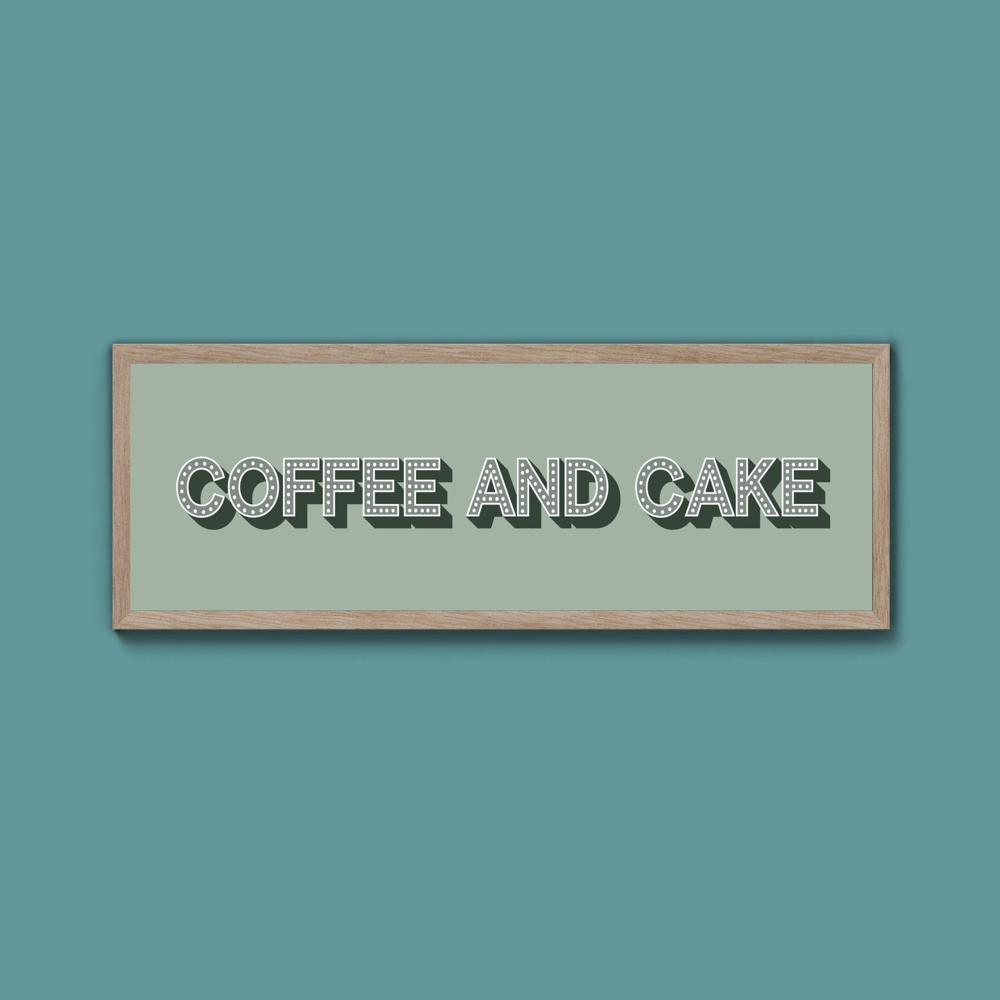 Coffee And Cake Framed Print (New Style) - Above The Door