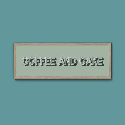 Coffee And Cake Framed Print (New Style) - Above The Door