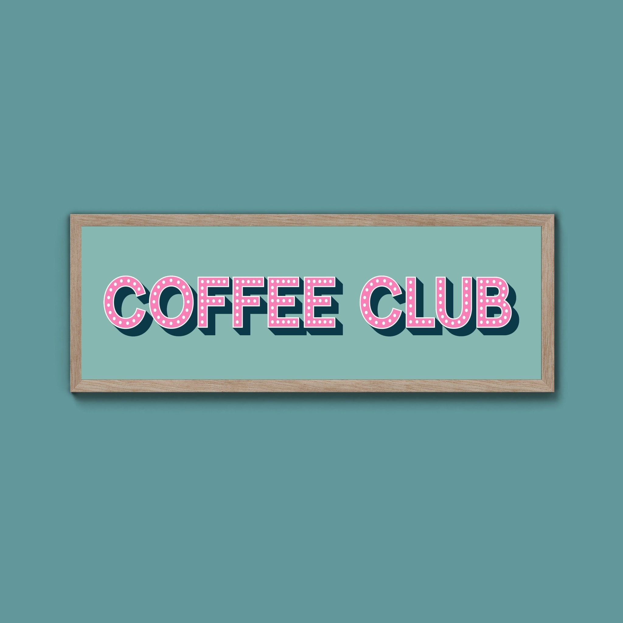 Coffee Club Framed Print (New Style) - Above The Door