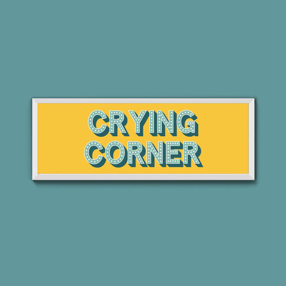 Crying Corner Framed Print (New Style) - Above The Door