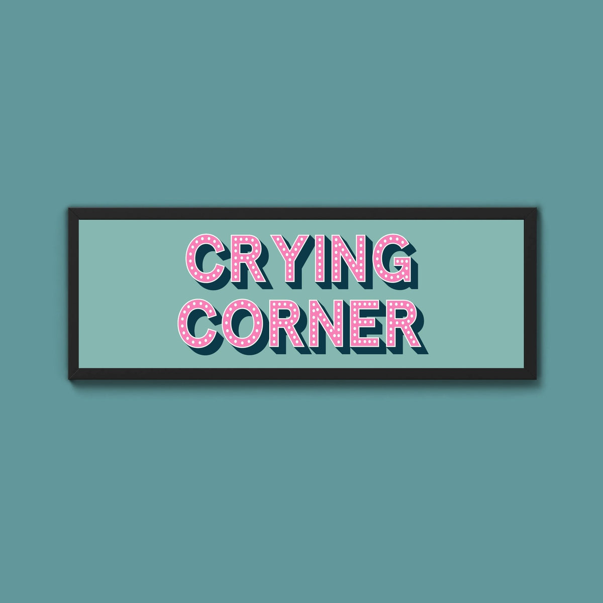 Crying Corner Framed Print (New Style) - Above The Door