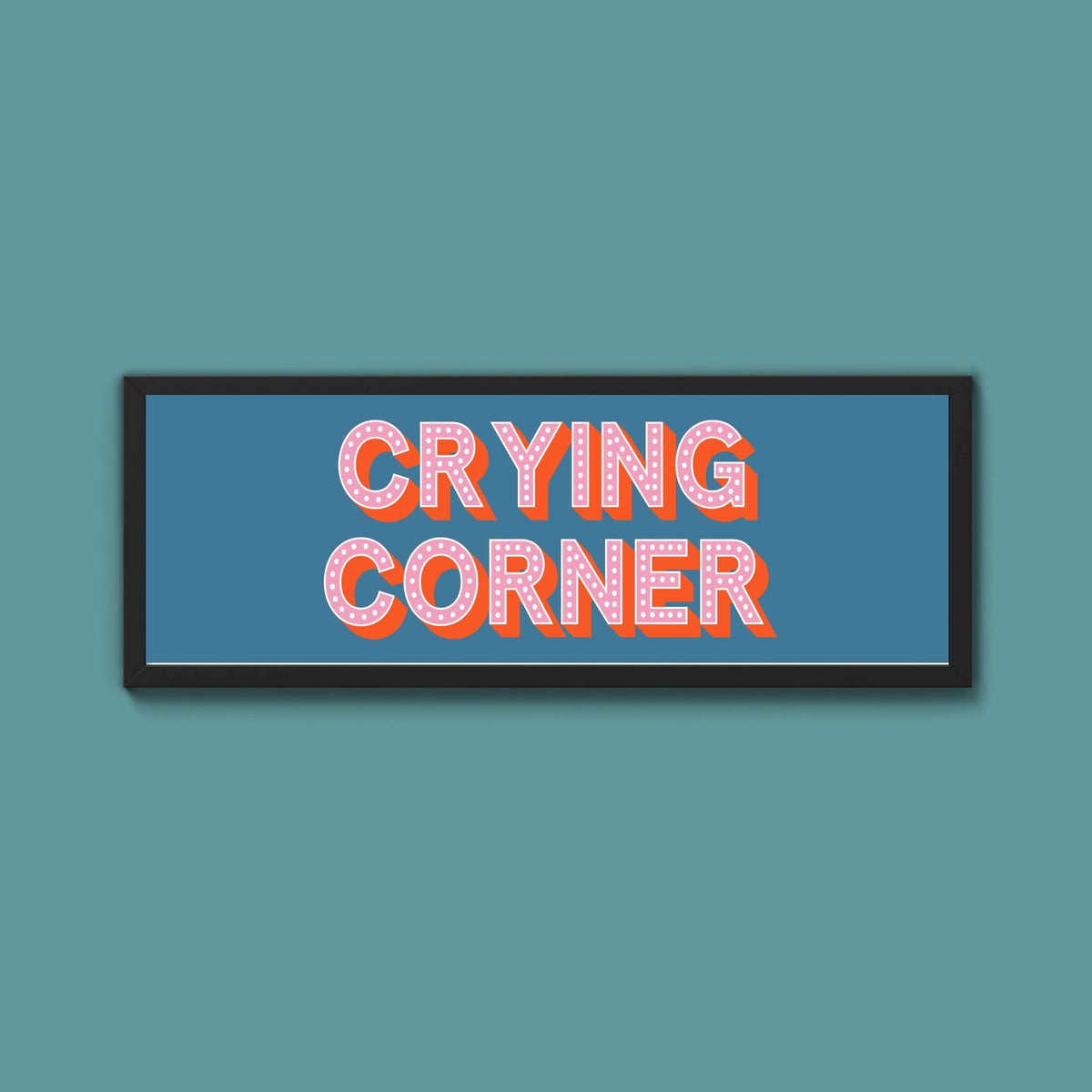 Crying Corner Framed Print (New Style) - Above The Door