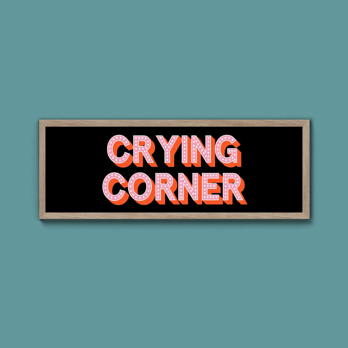 Crying Corner Framed Print (New Style) - Above The Door