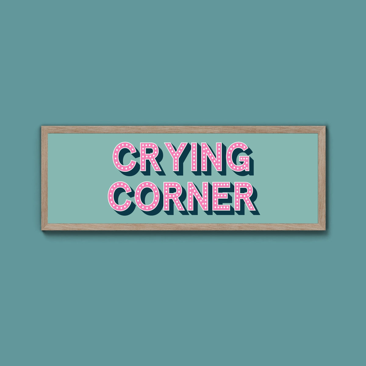 Crying Corner Framed Print (New Style) - Above The Door