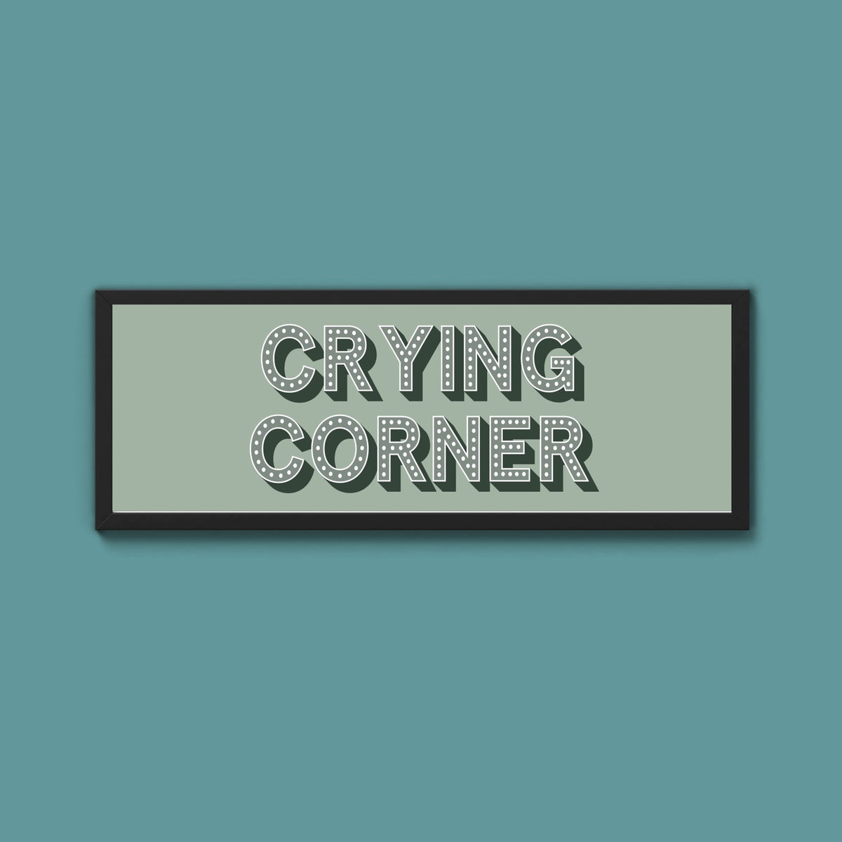 Crying Corner Framed Print (New Style) - Above The Door