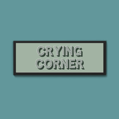 Crying Corner Framed Print (New Style) - Above The Door