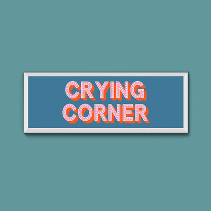 Crying Corner Framed Print (New Style) - Above The Door