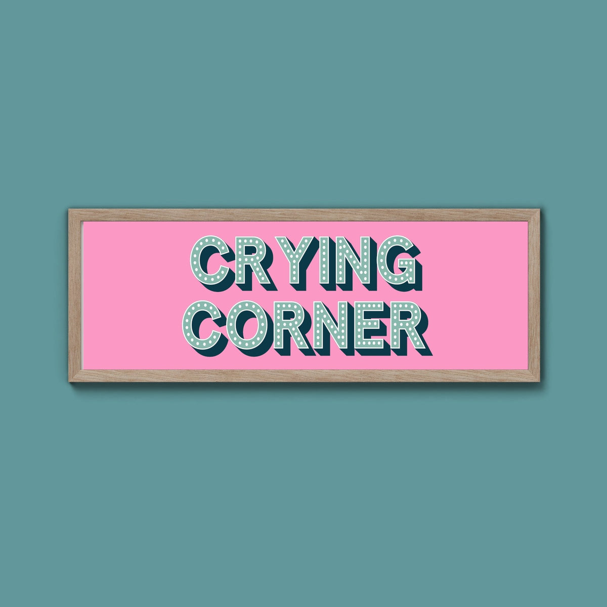 Crying Corner Framed Print (New Style) - Above The Door