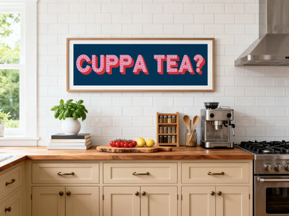 Cuppa Tea Framed Print (New Style) - Above The Door