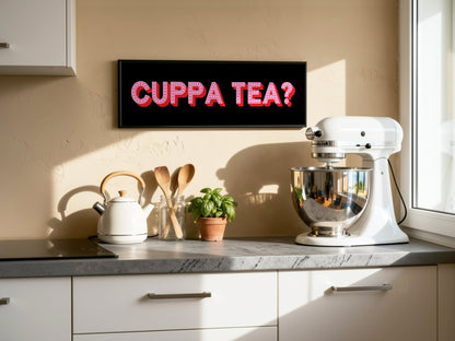Cuppa Tea Framed Print (New Style) - Above The Door
