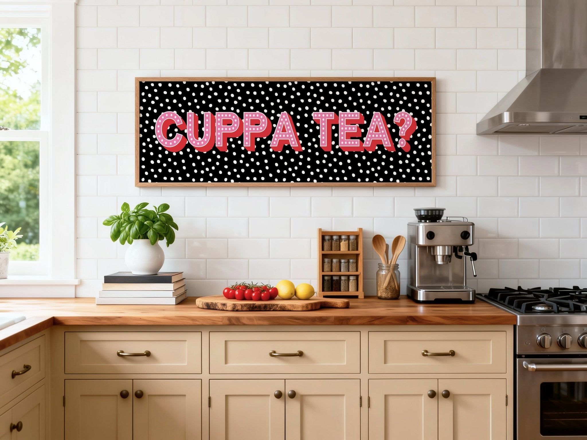 Cuppa Tea Framed Print (New Style) - Above The Door