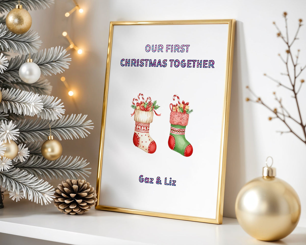 Custom First Christmas Print - Above The Door