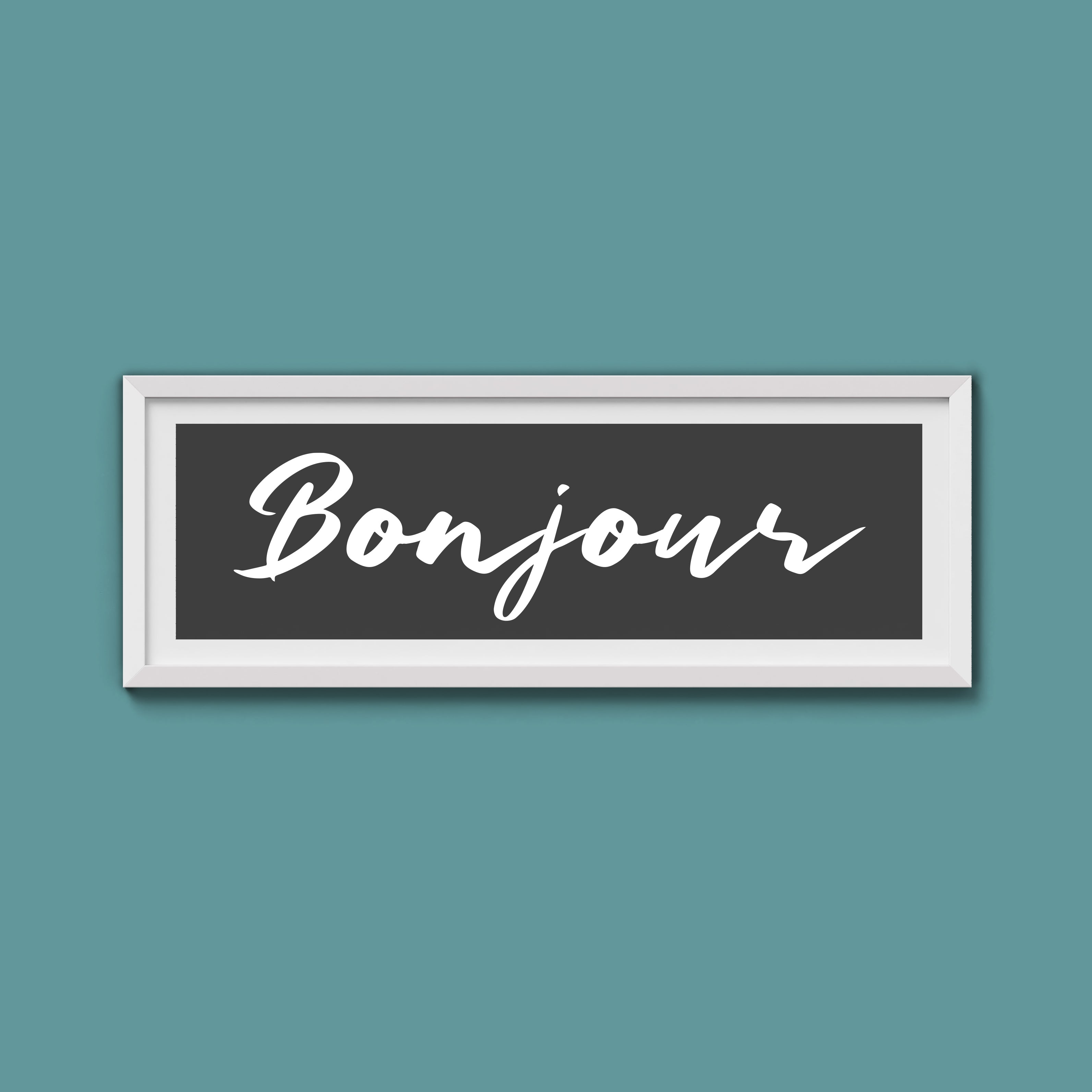 Bonjour Framed Print