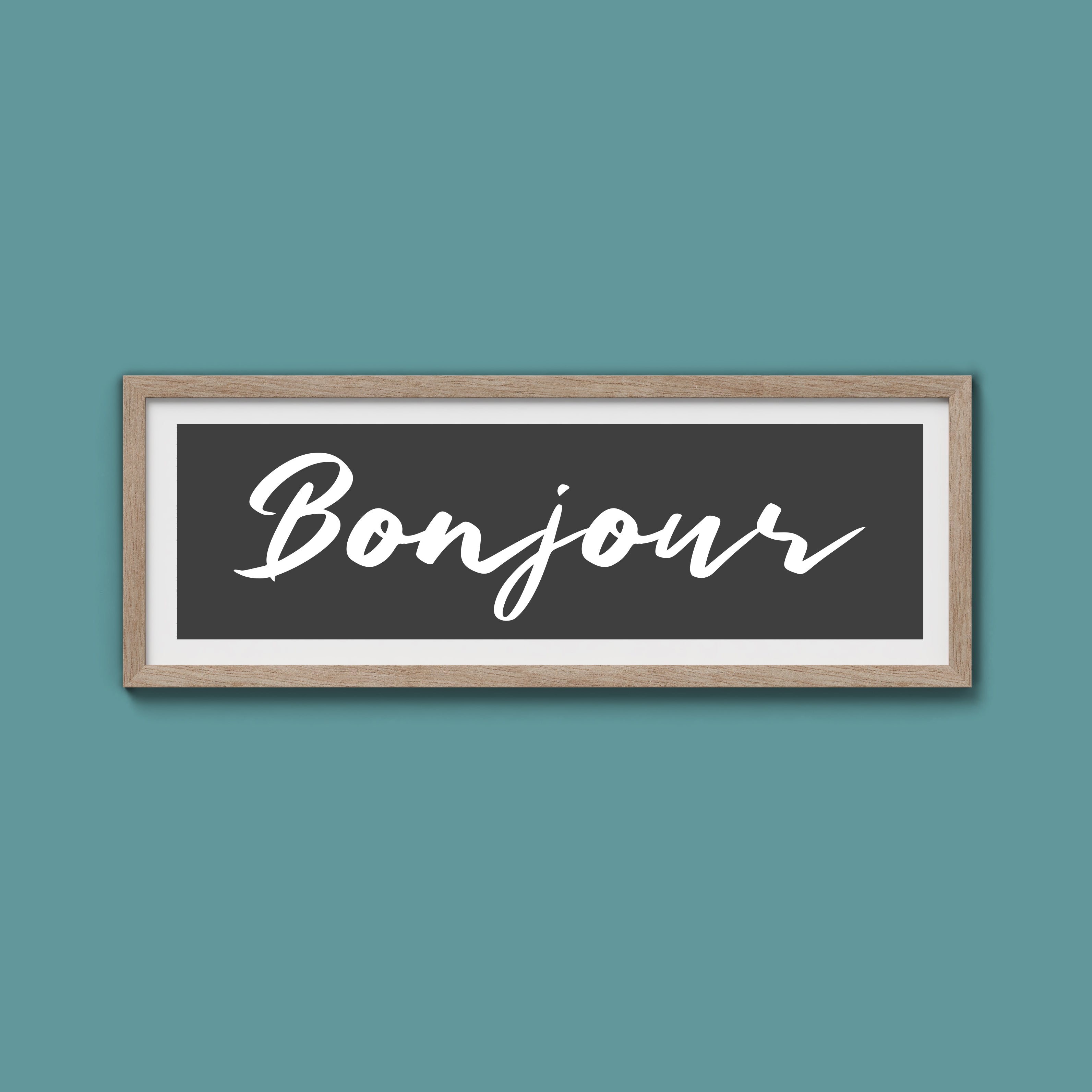 Bonjour Framed Print