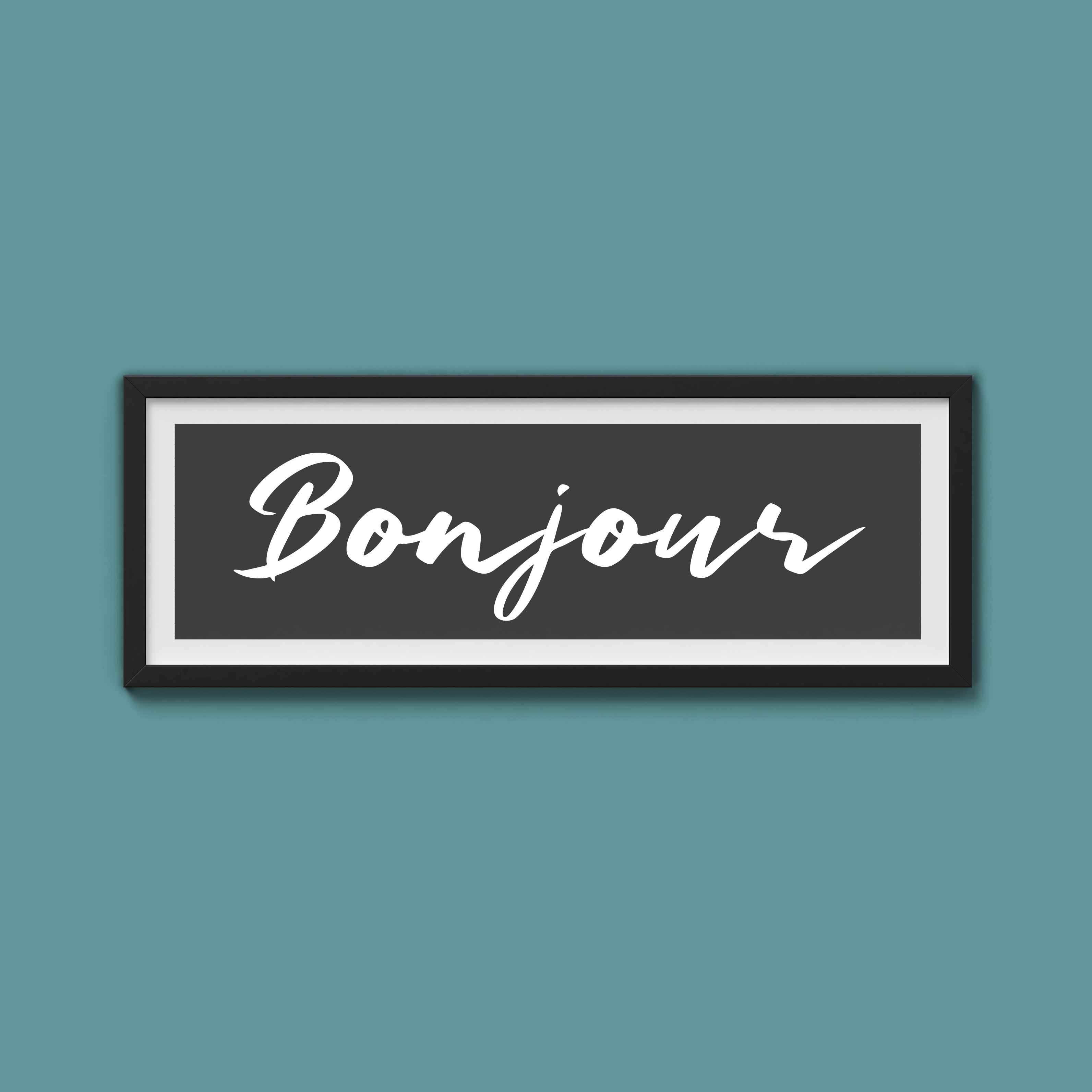 Bonjour Framed Print