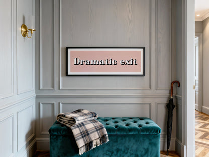 Dramatic exit Framed Print - Above The Door