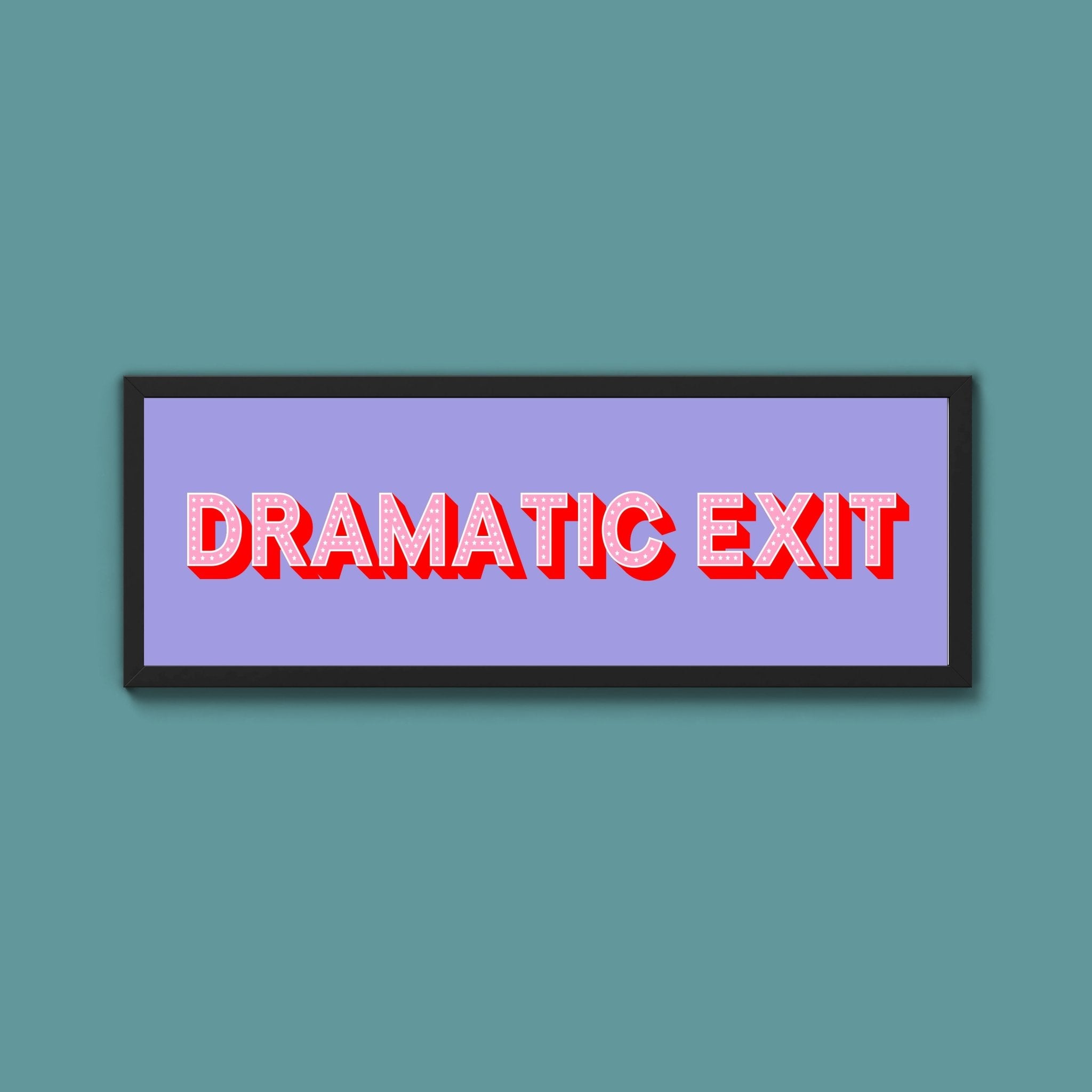 Dramatic Exit Framed Print - Above The Door